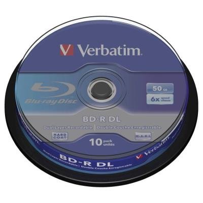 Blu-Ray médium Verbatim BD-R DL 50GB 10ks