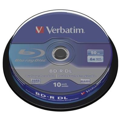 Blu-Ray médium Verbatim BD-R DL 50GB 10ks