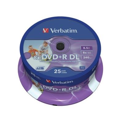 DVD médium Verbatim DVD+R 8,5GB 25ks