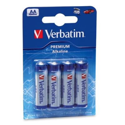 VERBATIM AA BATTERY ALKALINE 4ks v balení  -tužkové AA