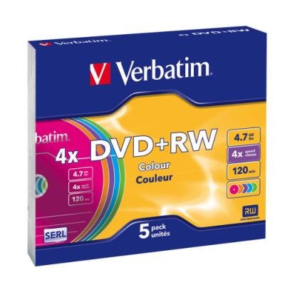 DVD médium Verbatim DVD+RW 4,7GB 5ks