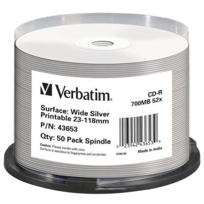 CD médium Verbatim CD-R 80 700MB 50ks