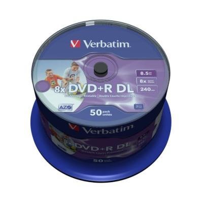 DVD médium Verbatim DVD+R 8,5GB 50ks