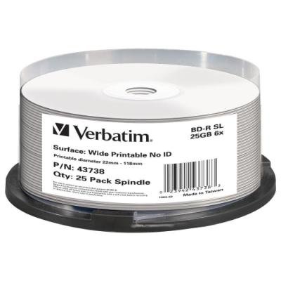 Blu-Ray médium Verbatim BD-R Blu-Ray SL 25GB 25ks