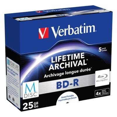 Blu-Ray médium Verbatim M-DISC BD-R 25GB 5ks