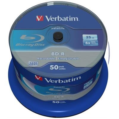 Blu-Ray médium Verbatim BD-R DataLife 25GB 50ks