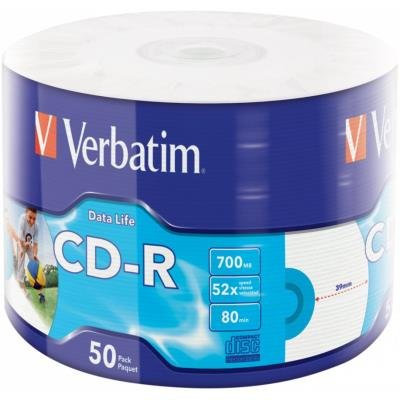 CD médium Verbatim CD-R 700MB 50ks