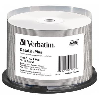 DVD médium Verbatim DVD-R DataLifePlus 4,7GB 50ks
