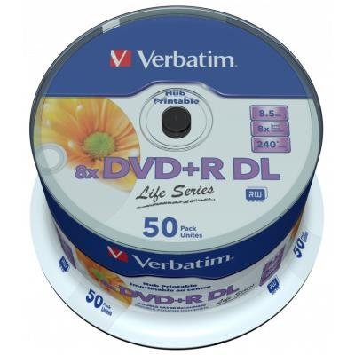 DVD médium Verbatim DVD+R DL 8,5GB 50ks