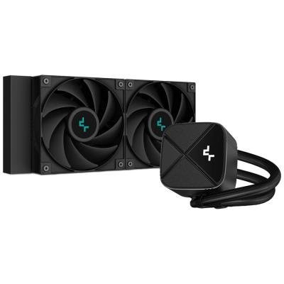 DEEPCOOL vodní chladič LS520S Zero Dark / 2x120 mm fan / Intel i AMD / komplet černý