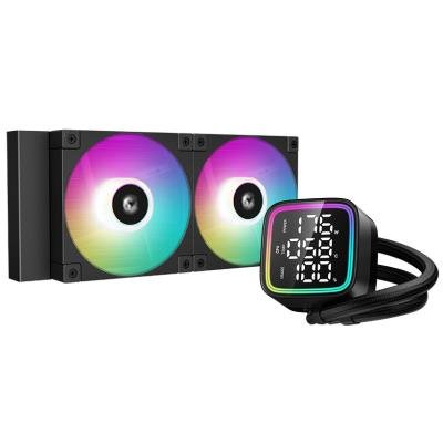 DEEPCOOL vodní chladič LD240 / 2x120 mm PWM ARGB fan / display / černý 