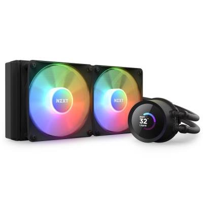 NZXT vodní chladič Kraken 240 RGB / 3x120mm fan / 4-pin PWM / LCD disp. / 6 let