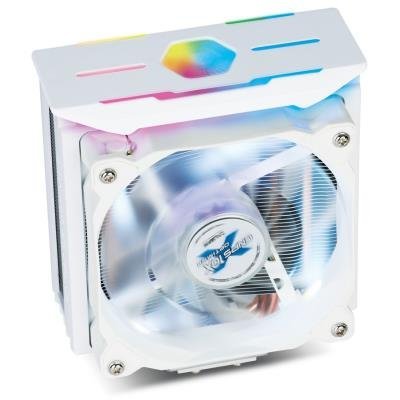 Zalman chladič CPU CNPS10X OPTIMA II / 120mm RGB ventilátor / heatpipe / PWM / výška 160mm / pro AMD i Intel / bílý