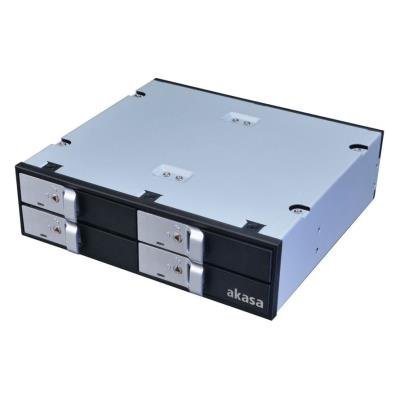 AKASA HDD box Lokstor M22 / AK-IEN-02 / pro 4× 2,5" HDD a SSD / disky do 5,25" pozice