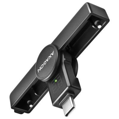 AXAGON kapesní čtečka kontaktních smart karet USB-C (eObčanka) / Smart Card / CRE-SMPC / USB 2.0