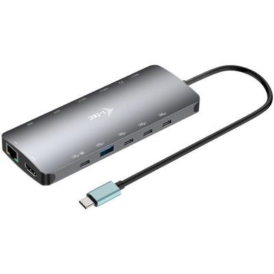 I-TEC USB-C Metal Nano 3× Display Dock 140W