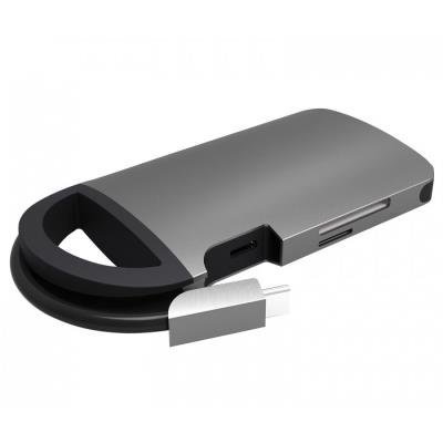 UMAX dokovací stanice U-Connect Type-C Multiport H8/ HDMI max 4K/ 3x USB 3.0/ LAN/ SD + micro SD