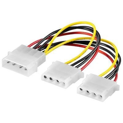 Redukce PremiumCord Molex na 2 x Molex