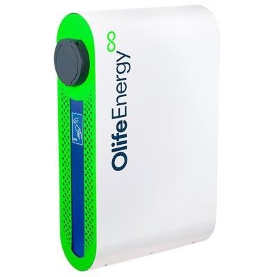 OlifeEnergy EV Charging station BASE AC 2x 22kW, Doublebox, Type2, Plug, RFID, Automode