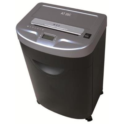 POŠKOZENÝ OBAL - AT skartovač AT-20C/ řez 3,8x40 mm/ prac. šíře 230 mm/ kapacita 17 listů/ objem koše 35 l/ stupeň utajení P4/...
