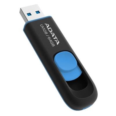 Flashdisk ADATA UV128 64GB černo-modrý