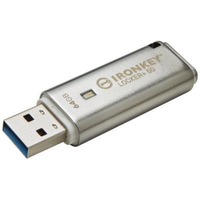 KINGSTON IronKey Locker+ 50  64GB / USB 3.2 / Šifrování XTS-AES