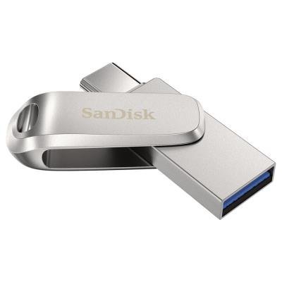 SanDisk Ultra Dual Drive Luxe USB-C 32GB / USB 3.0 Typ-C /  USB 3.0 Typ-A / stříbrný