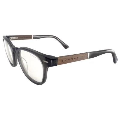 GUNNAR kancelářske/herní brýle  TIOGA GRAY CRYSTAL/WALNUT čirá skla-PRO MINERAL BLF 35 GUNNAR focus