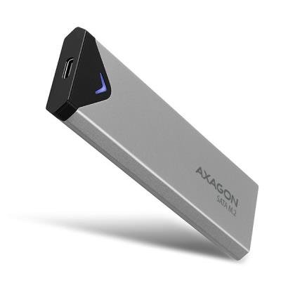 AXAGON box na M.2 SATA SSD / EEM2-U3C / USB-C / USB 3.2 Gen1 / kabel 25cm USB-C na USB-A