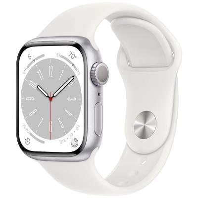 Apple Watch 8 GPS 45mm stříbrno-bílé