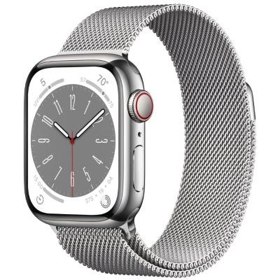 Apple Watch 8 GPS + Cellular 41mm stříbrné