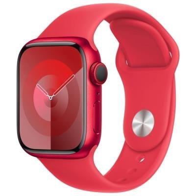 Apple Watch Series 9 Cellular 41mm (PRODUCT)RED hliník s (PRODUCT)RED sportovním řemínkem S/M