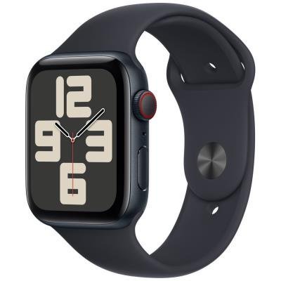 Apple Watch SE GPS + Cellular 44mm Midnight Aluminium Case with Midnight Sport Band - M/L