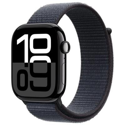 Apple Watch Series 10 GPS 46mm Klavírně černý hliník s inkoustovým provlékacím řemínkem