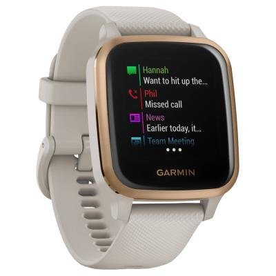 Garmin Venu Sq Music béžovo-zlaté