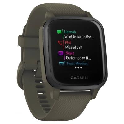 Garmin Venu Sq Music zeleno-černé