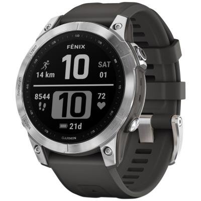 Garmin fenix7 PRO Glass stříbrno-černé
