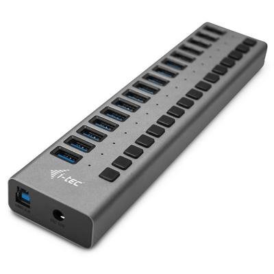 USB Hub I-TEC 16 portů USB 3.0 + adaptér 90W