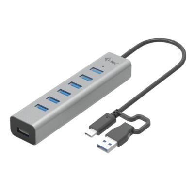 I-TEC USB-A/USB-C Charging HUB Metal