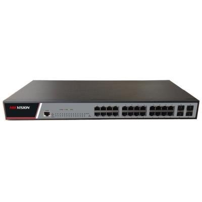 Hikvision DS-3E2528(B) - Full Managed Gigabit Switch, 24x Gb ports, 4x Gb SFP ports, 1 Console port