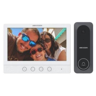 Hikvision DS-KIS212 - Kit videotelefonu, analog. 4-drát, bytový monitor + vnitřní dveřní stanice