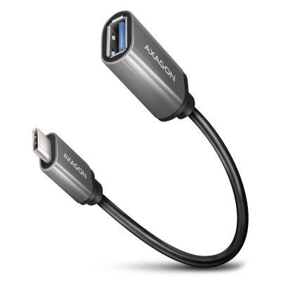 AXAGON adaptér z USB-C na USB-A / RUCM-AFAC / USB 3.2 Gen1 / 3A / kovový plášť / 0,2m