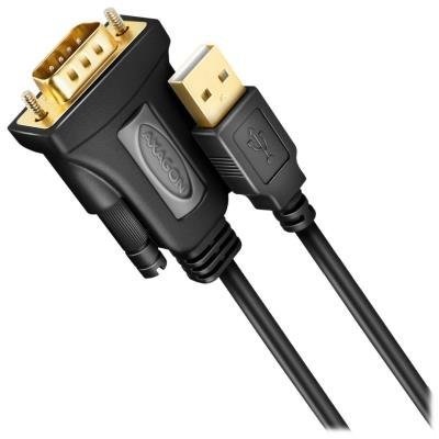 AXAGON aktivní převodník z USB-A (2.0) na RS-232 / ADS-1PQN / Čip FTDI / 1,5m