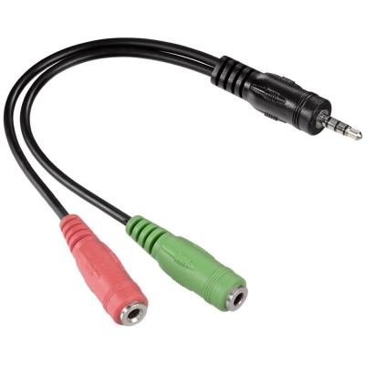 Redukce Hama 3,5mm jack na 2x 3,5mm jack 10cm