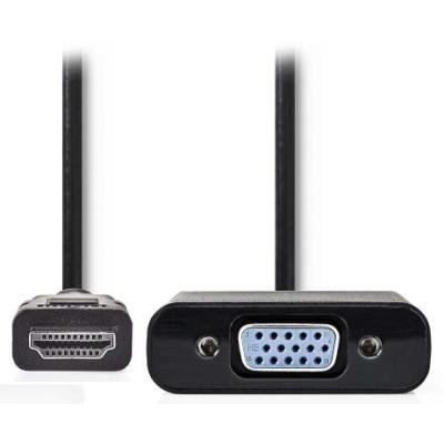 Redukce Nedis HDMI na VGA 20cm černá