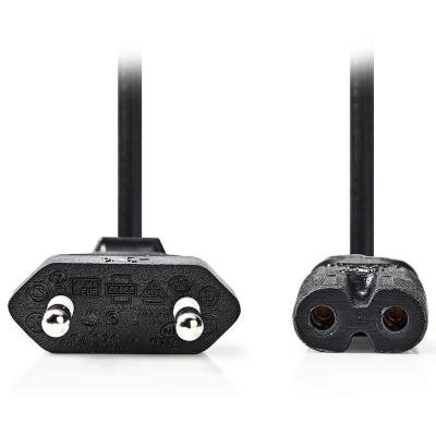 Kabel Nedis Euro na IEC-320-C7 černý 3m