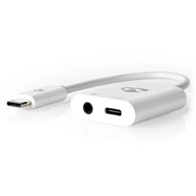 Redukce Nedis USB-C na 3,5mm jack a USB-C 15cm