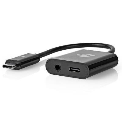 Redukce Nedis USB-C na 3,5mm jack a USB-C 15cm