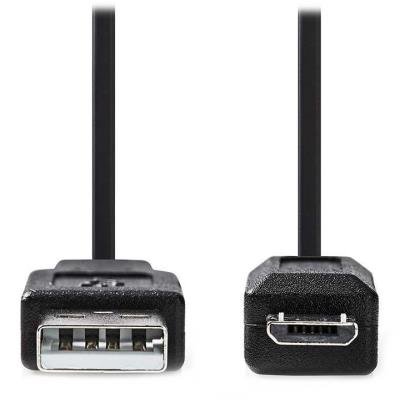 Kabel Nedis USB 2.0 typ A na micro B 2m černý