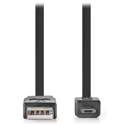 Kabel Nedis USB 2.0 typ A na micro B 1m černý